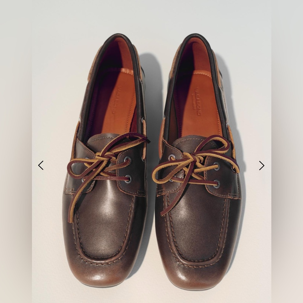 Vagabond Brown Leather Loafers